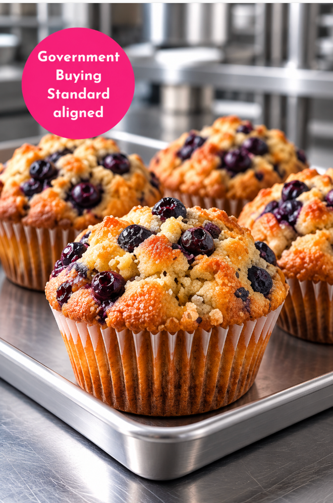 BANANA & BLUEBERRY MUFFIN