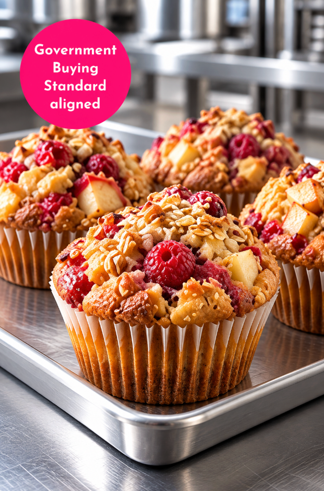 PEAR & RASPBERRY MUFFIN