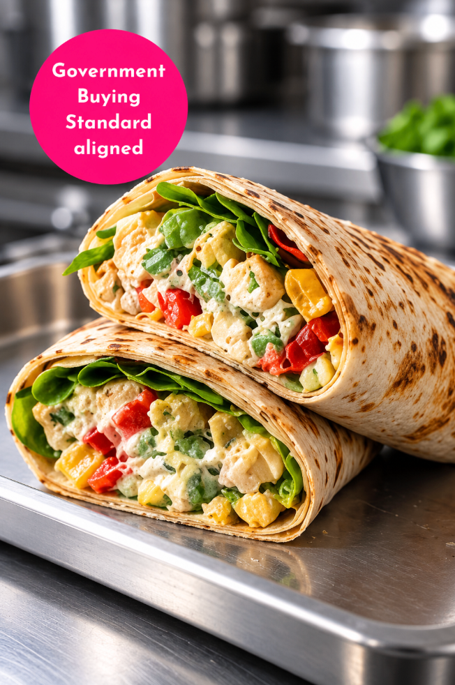 CHICKEN CAESAR-STYLE SALAD WRAP