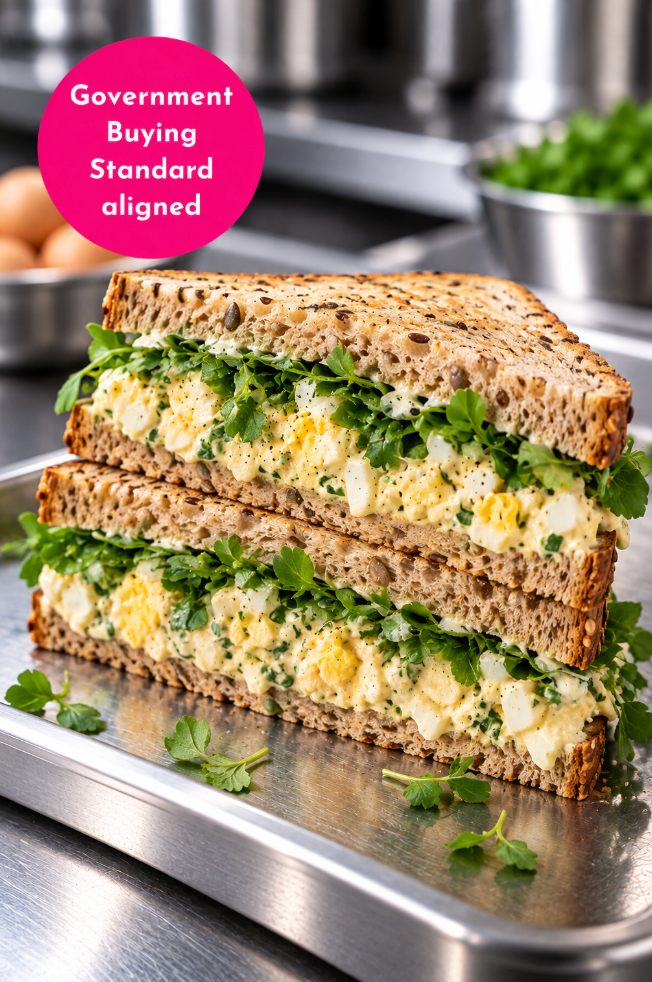 EGG & CRESS KWERKY SANDWICH