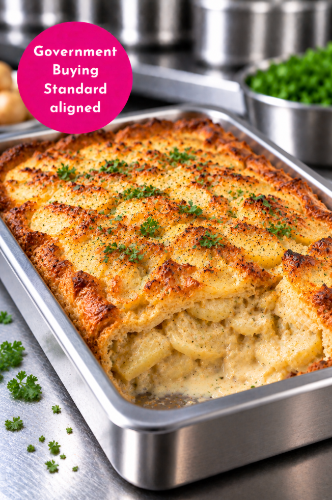 CREAMY CHEESE & ONION PIE WITH KWERKY SAUCE